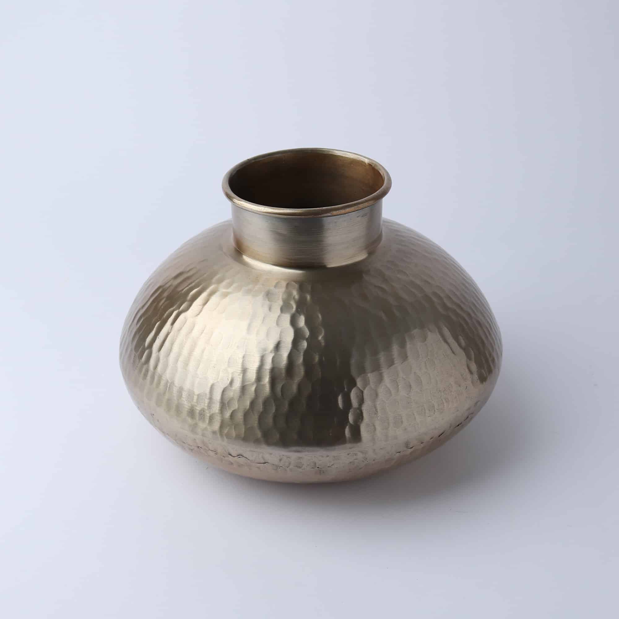 Aluminium Pot Large Champagne