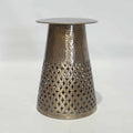 Aluminium Artistic Table 40x40x58cm Champagne