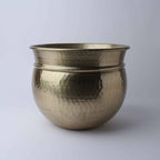 Aluminium Planter 35x35x25cm Champagne
