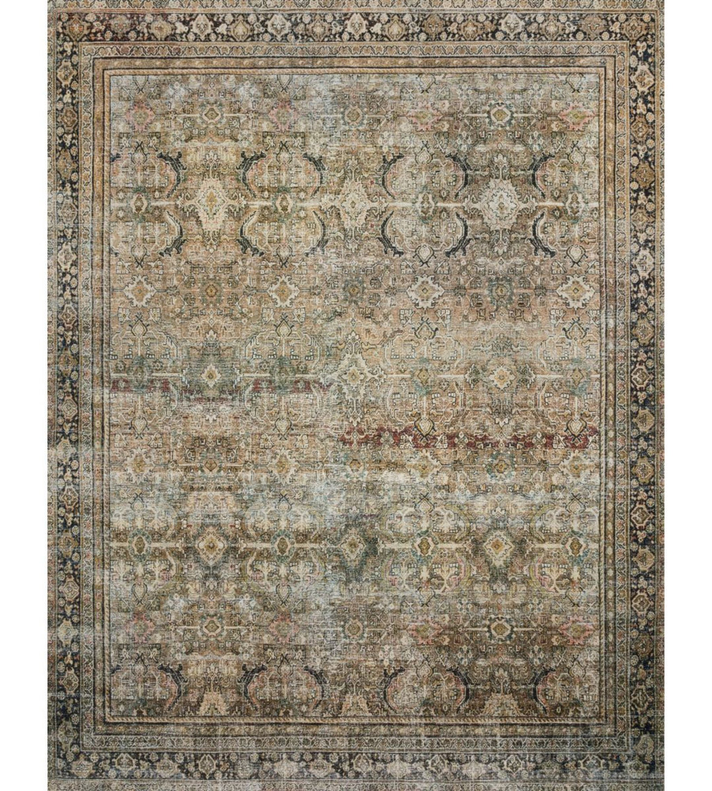 Layla Rug - Olive Charcoal 229x289Cm