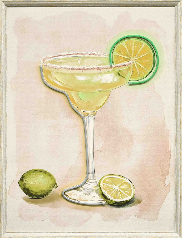 Margarita LED Wall Art close up