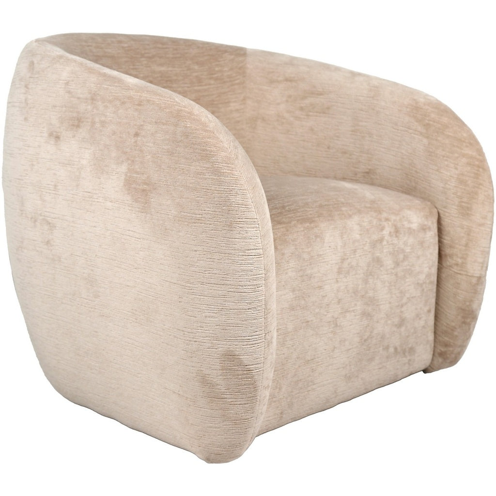 Mila Swivel Chair - Cappuccino