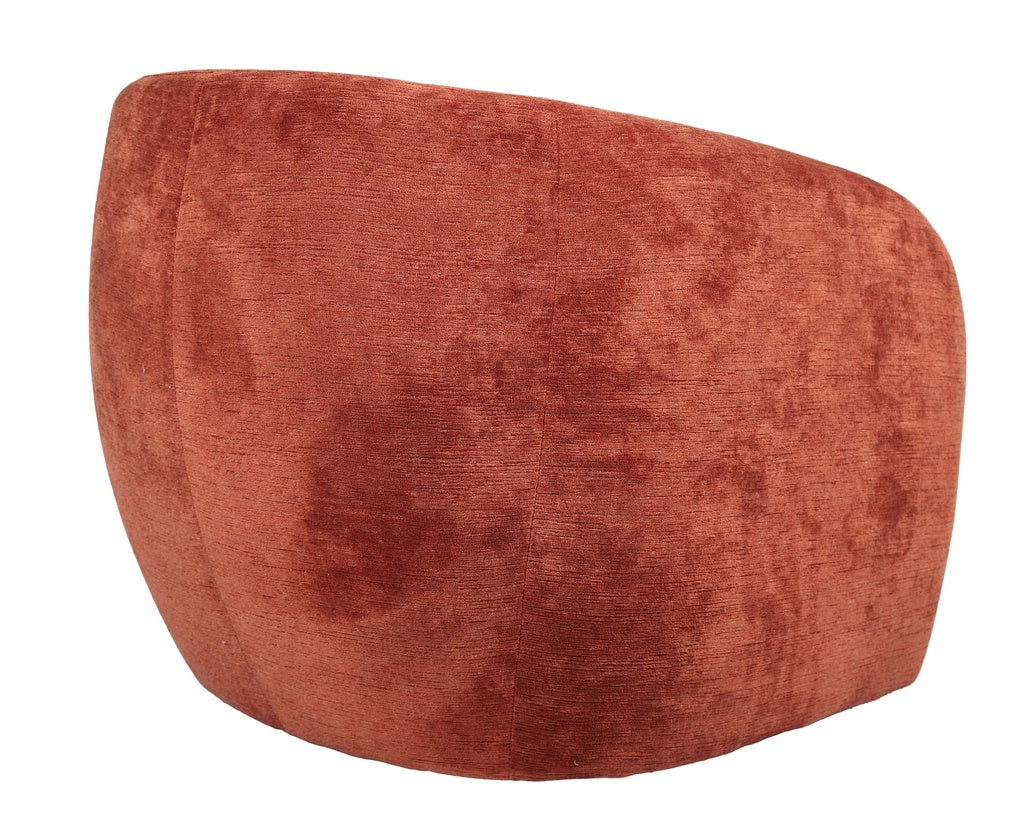 Mila Swivel Chair - Rust