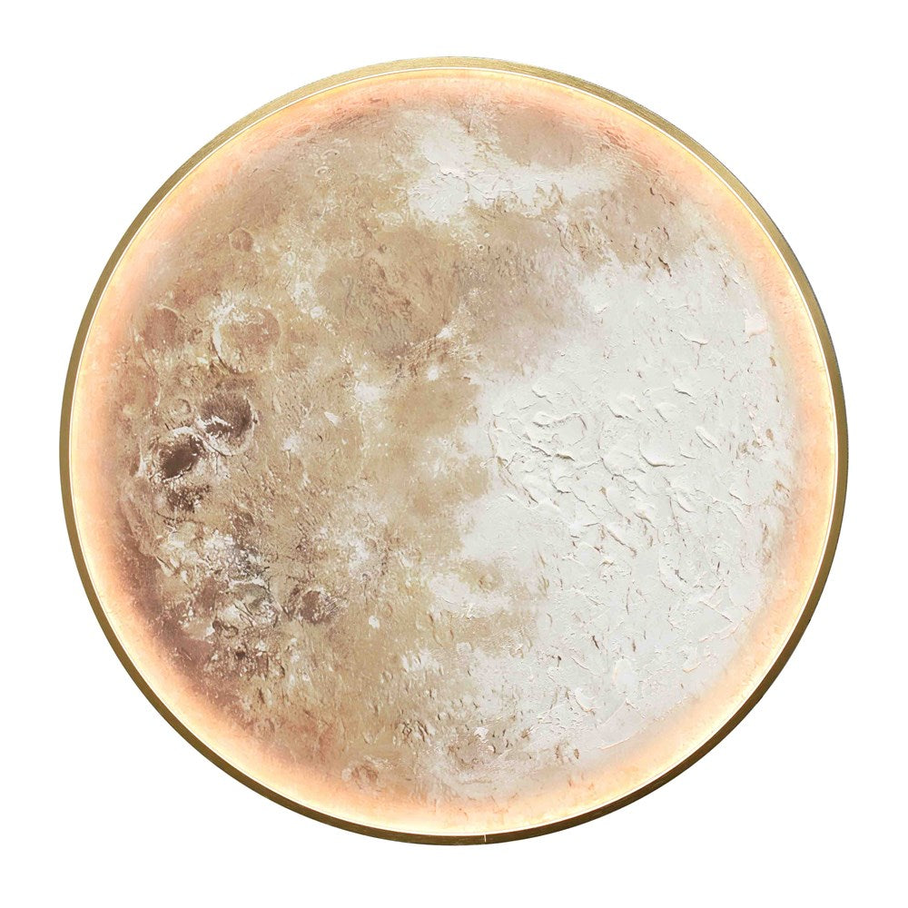 Moon LED Wall Art close up