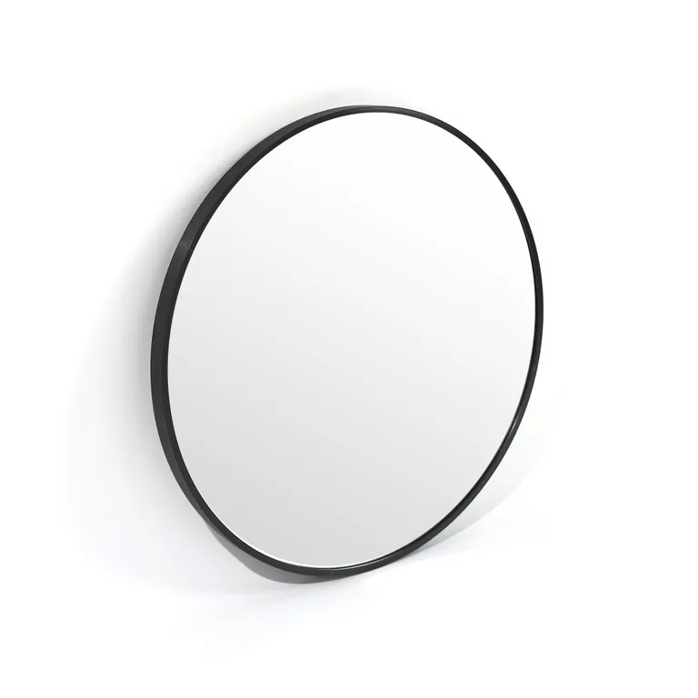 Round Wall Mirror 60 cm, Black