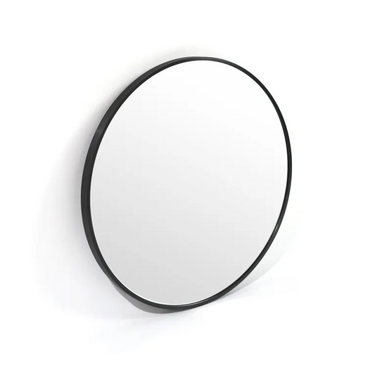 Round Wall Mirror 60 cm, Black