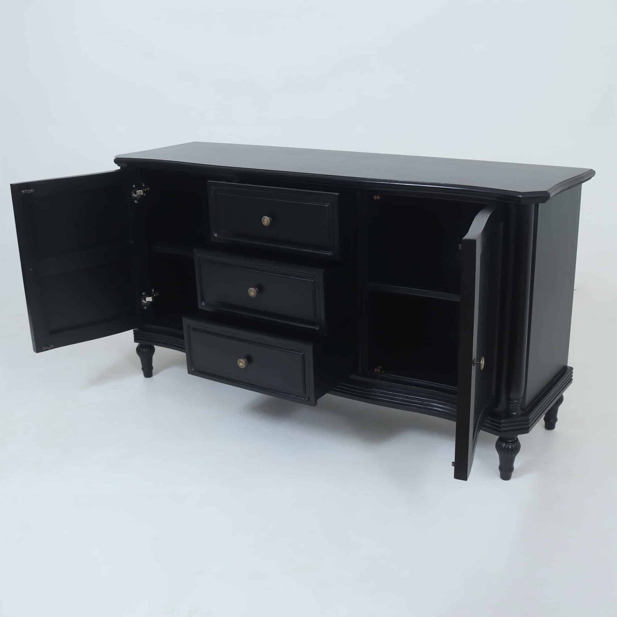 Allure 2 Door 3 Drawer Sideboard 1500mm - Black
