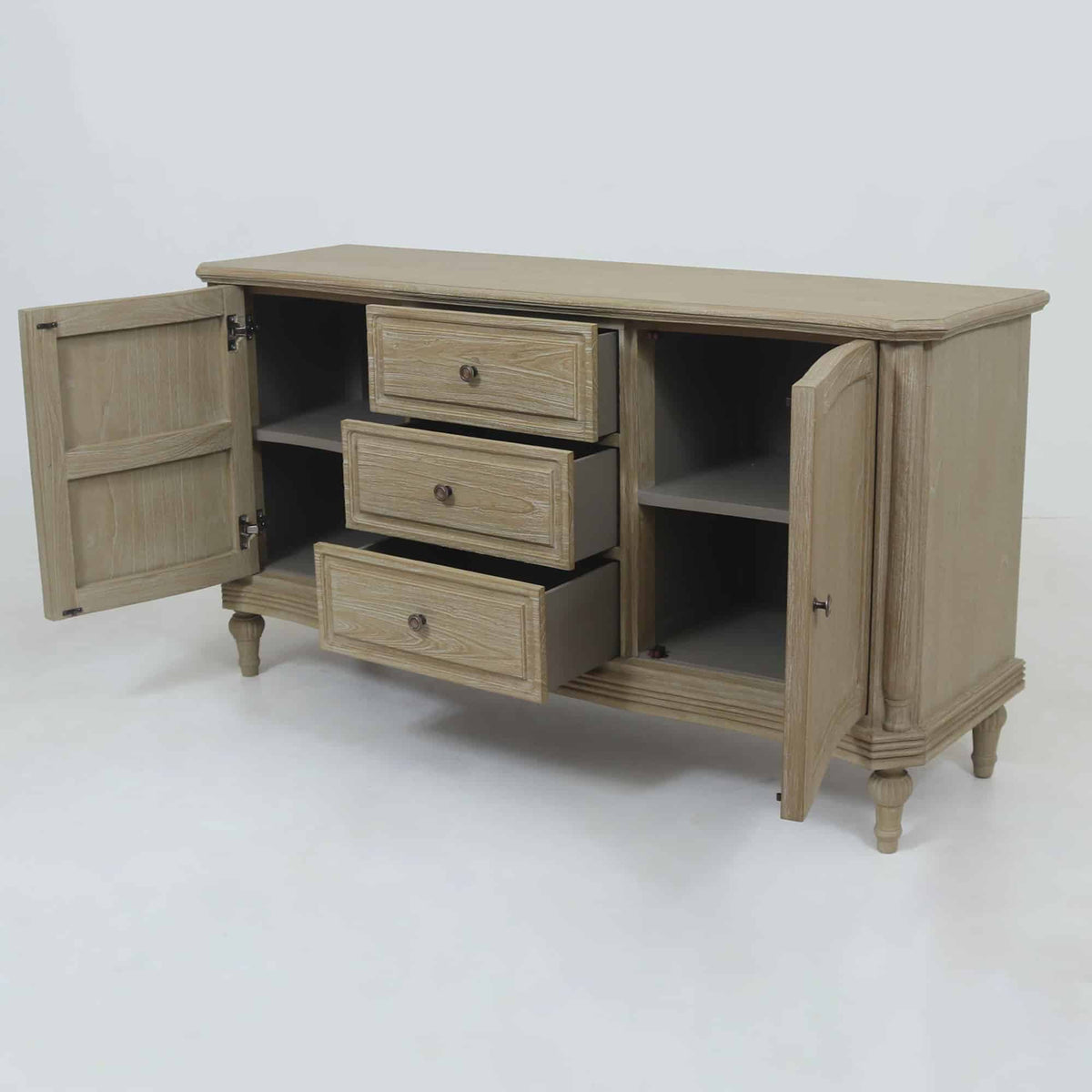 Allure 2 Door 3 Drawer Sideboard 1500mm - Natural