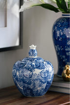 Porcelain Ginger Jar with Lid II
