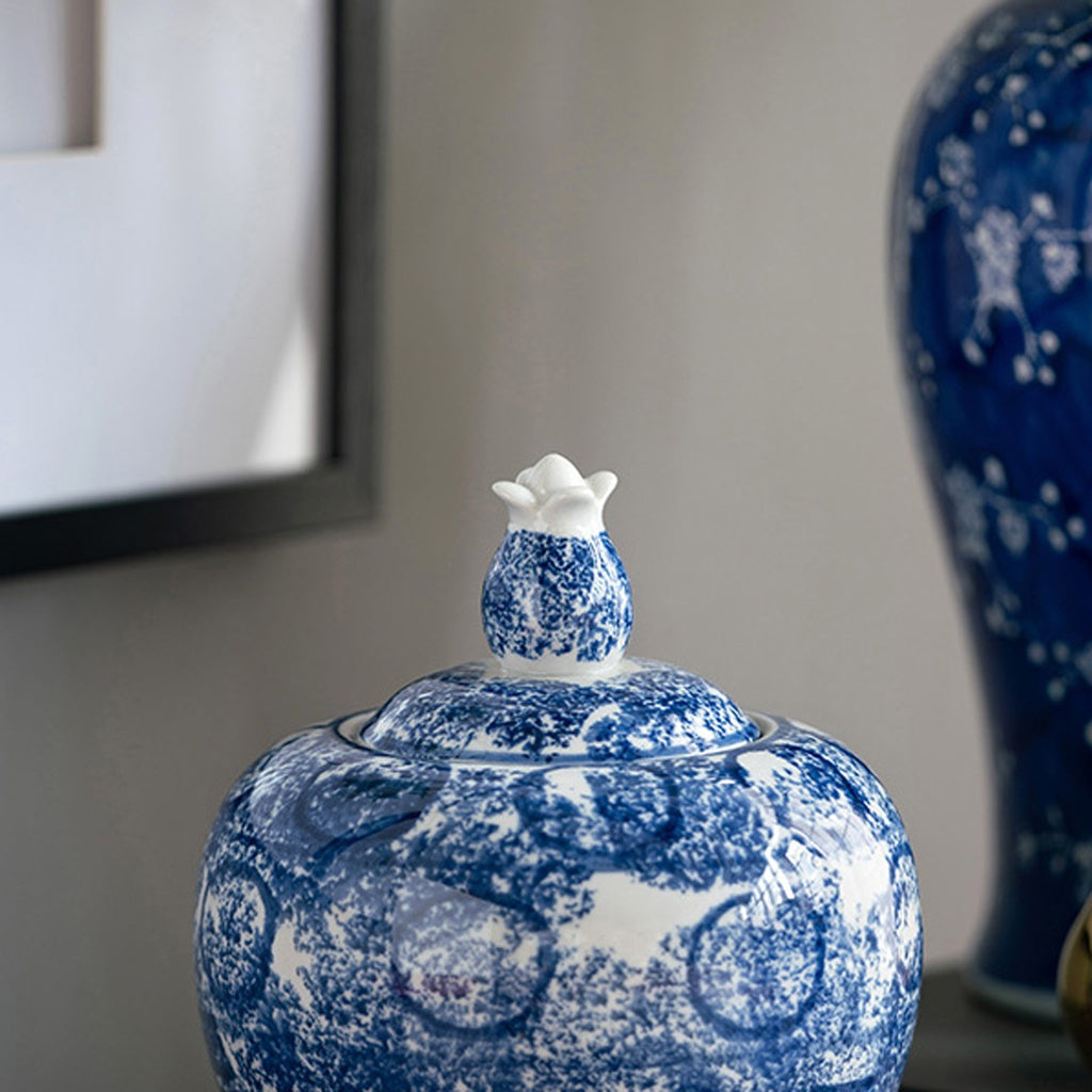 Porcelain Ginger Jar with Lid II