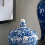 Porcelain Ginger Jar with Lid II