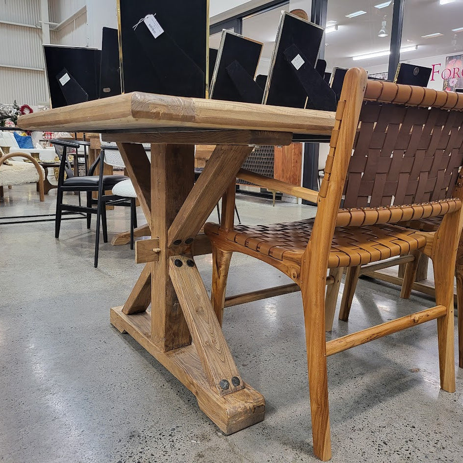 Sao Paulo Recycled Elm Dining Table 2000mm