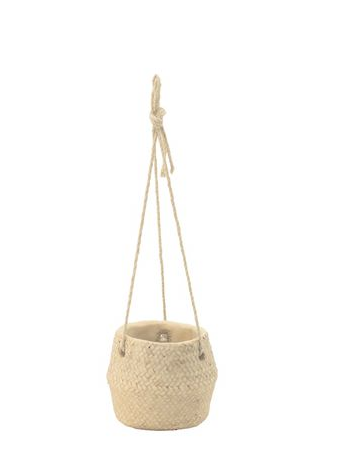 Hanging Cement Basket Planter