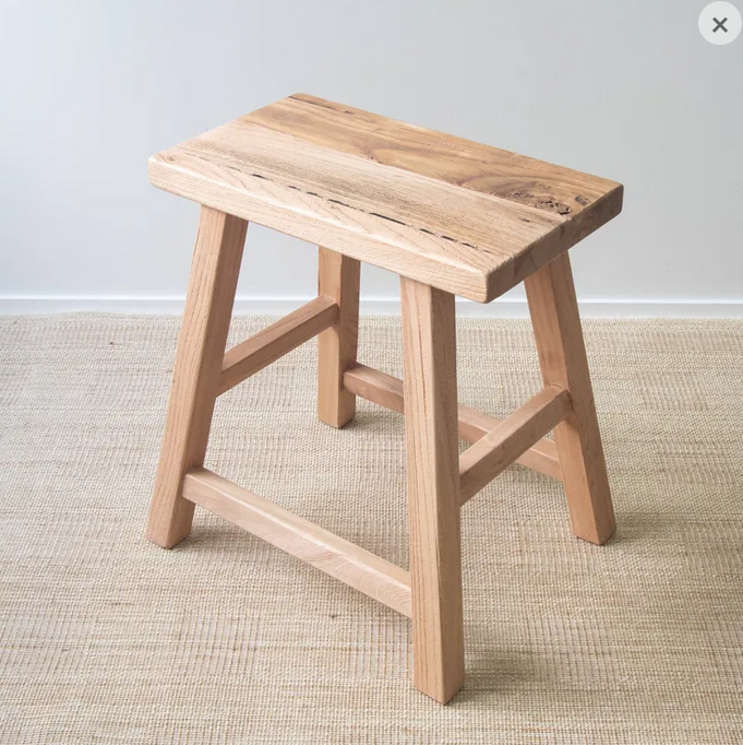 Heritage Elm Rectangle Stool