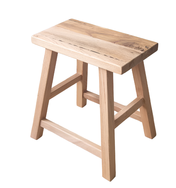 Heritage Elm Rectangle Stool