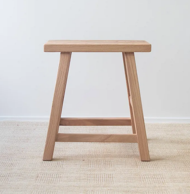 Heritage Elm Rectangle Stool
