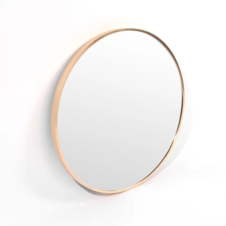 Round Wall Mirror 60 cm - Brass