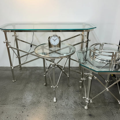 Campaign Console Table - Nickel