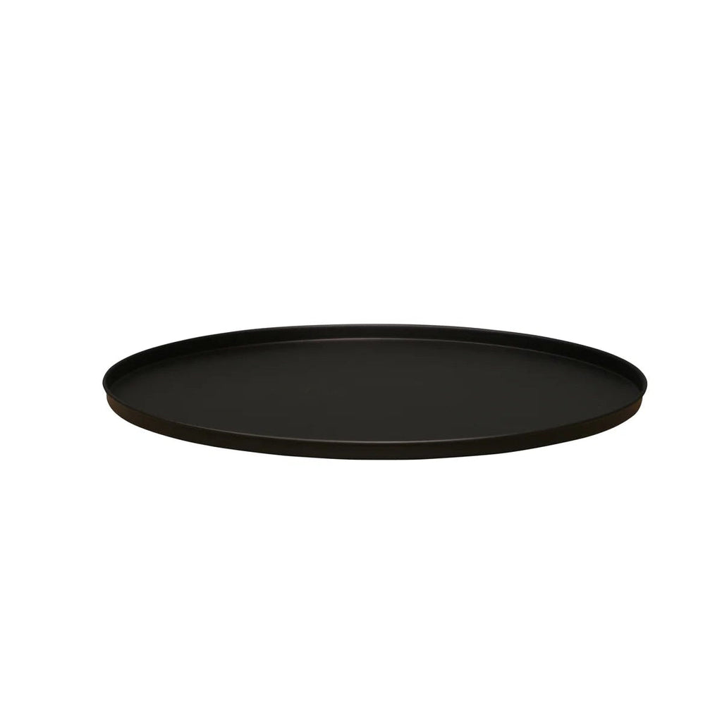 STUDIO Round Ottoman Tray Black
