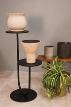 STUDIO Milton 2-Pot Stand Black, alternate view