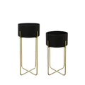 STUDIO Cambridge Round Pot Stands A/2 Black