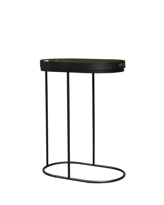 STUDIO Arlo Sofa Tray Table - Black & Army Grey Green