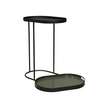 STUDIO Arlo Sofa Tray Table - Black & Army Grey Green