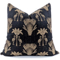 Snugg & Co Palm Flamingo Cushion Cover - Black & Gold