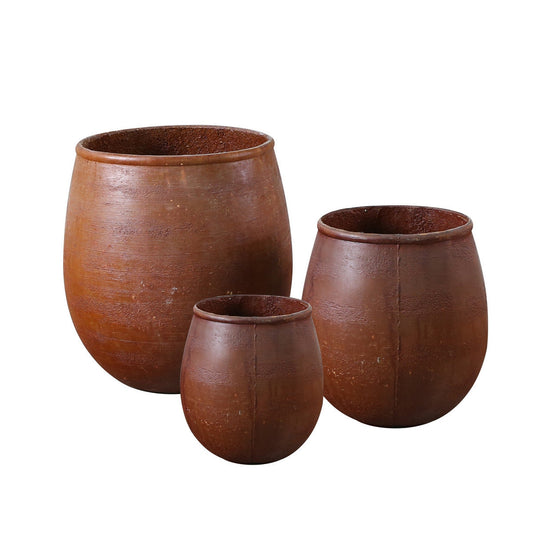Pompeii Round Planters Set/3