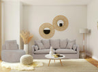 Lunaya Faux Sheepskin Accent Chair - Sand
