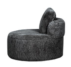 Lunaya Faux Sheepskin Accent Chair - Graphite