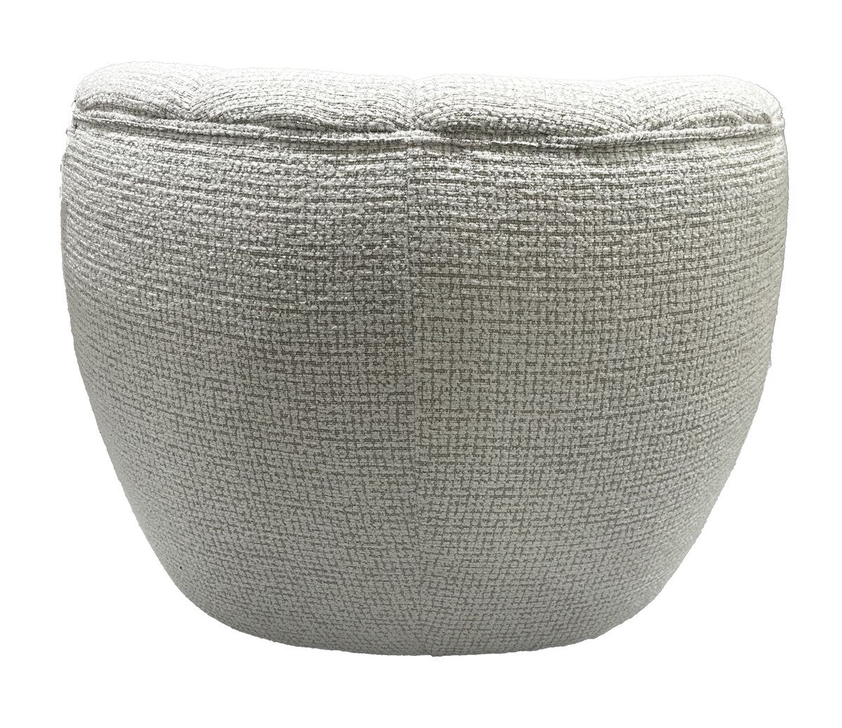 Cobble Swivel Accent Chair - White & Taupe