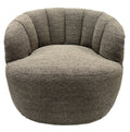 Cobble Swivel Accent Chair - Caramel & Black
