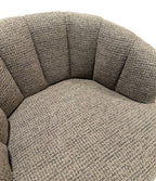 Cobble Swivel Accent Chair - Caramel & Black