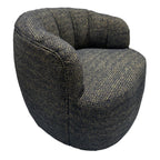 Cobble Swivel Accent Chair - Gold & Black