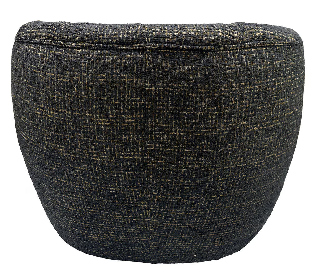 Cobble Swivel Accent Chair - Gold & Black