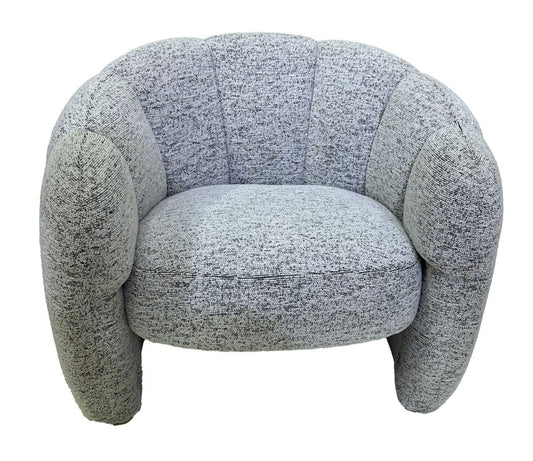 Demi Accent Chair - White & Black