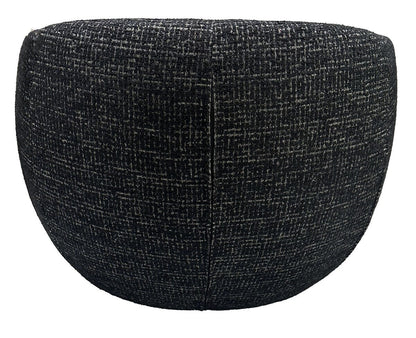 Darby Swivel Accent Chair - Black & Silver