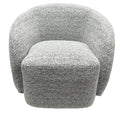 Darby Swivel Accent Chair - White & Black
