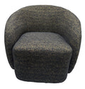 Darby Swivel Accent Chair - Gold & Black