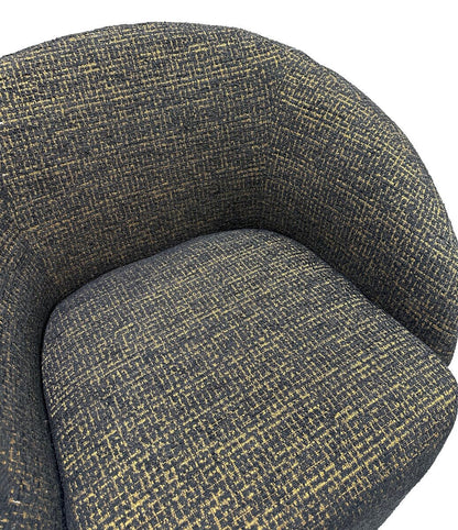 Darby Swivel Accent Chair - Gold & Black