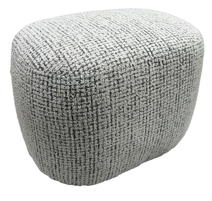 Amaro Accent Ottoman - White & Black