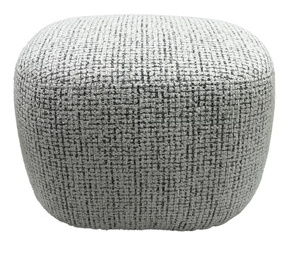 Amaro Accent Ottoman - White & Black