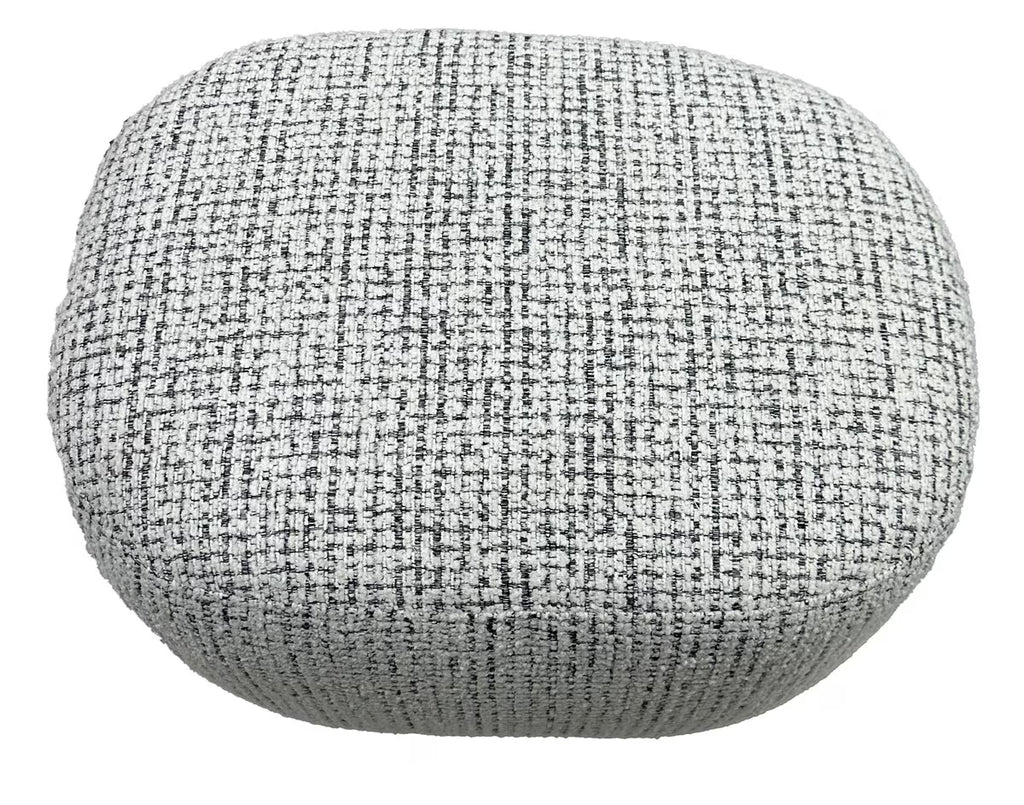 Amaro Accent Ottoman - White & Black