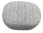 Amaro Accent Ottoman - White & Black
