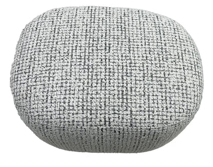 Amaro Accent Ottoman - White & Black