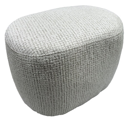 Amaro Accent Ottoman - White & Taupe