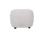 Amaro Accent Ottoman - White & Taupe