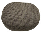 Amaro Accent Ottoman - Caramel & Black