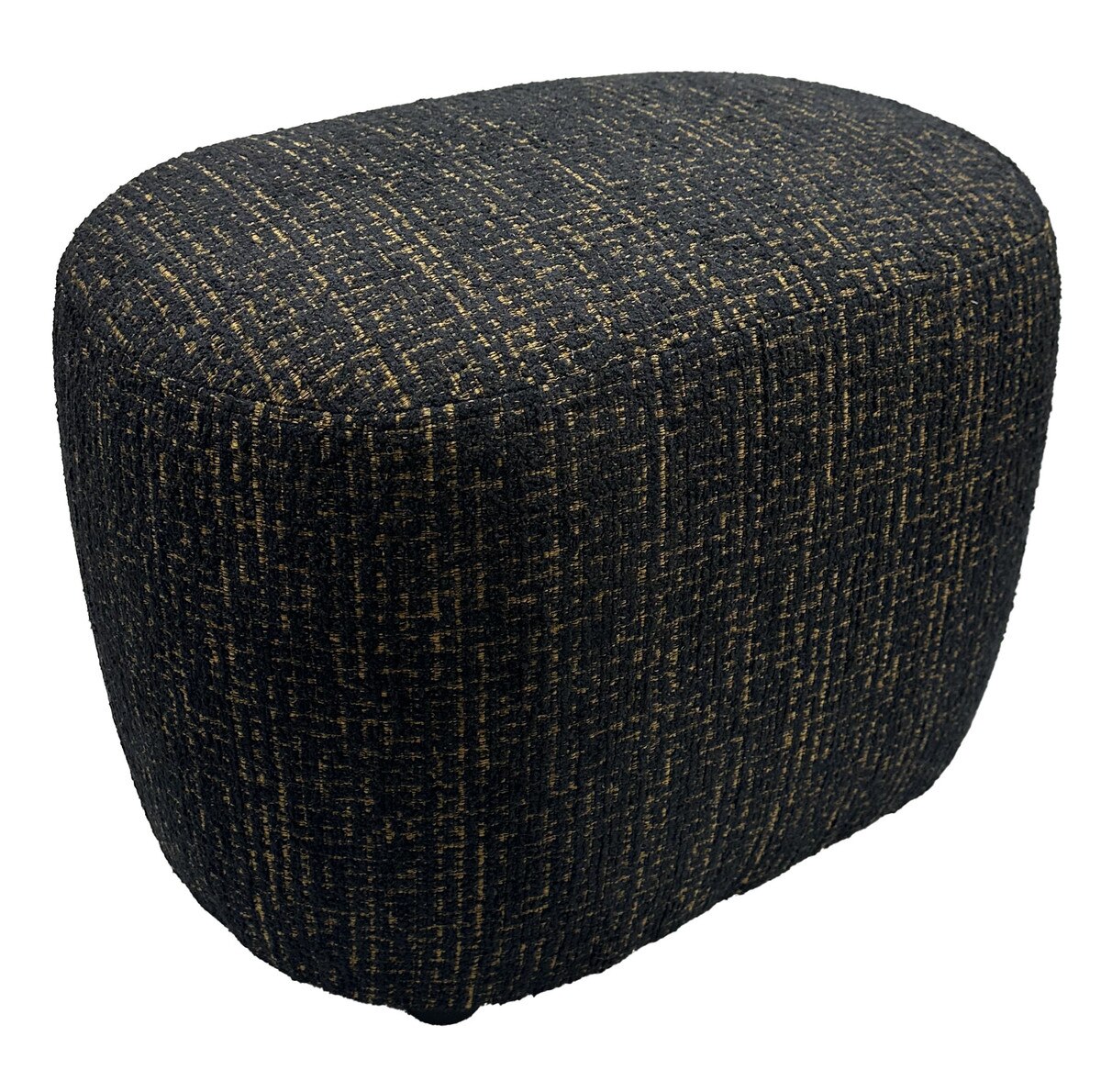 Amaro Accent Ottoman - Gold & Black